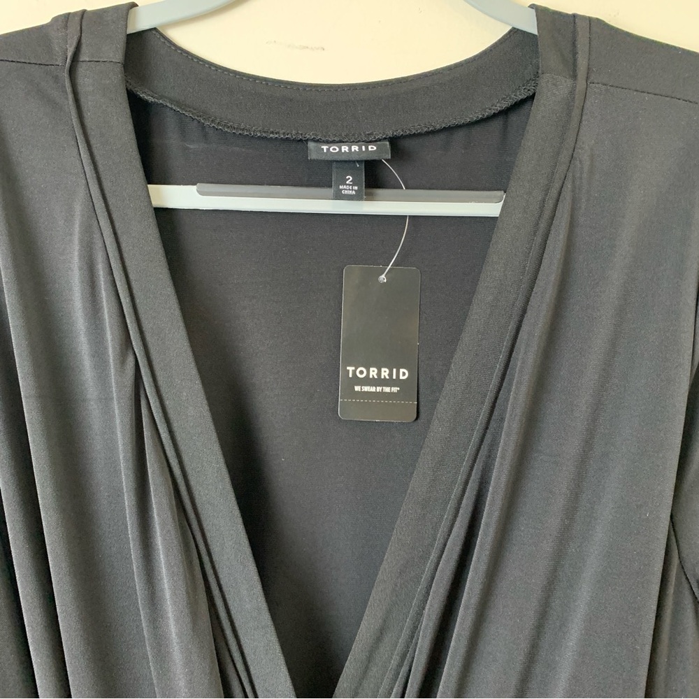 Torrid wrap pullover dress 3/4 sleeves -2 - Picture 5 of 13